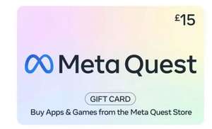 Save 15% on any META gift card with code (Digital Download)