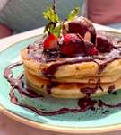 Bottomless Pancakes between 3-5pm: £5 weekdays 11th to Fri 22nd Sep / £7.50 weekends (+ £3.50 for unlimited hot drinks)