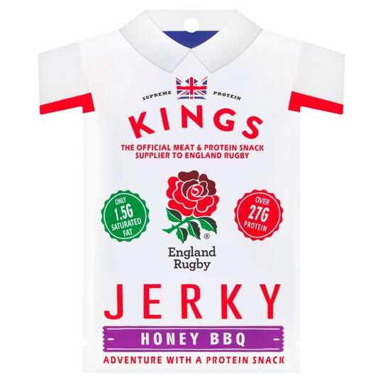 Kings Beef Jerky 100g size bags, honey bbq flavour - 50p at Morrisons Birmingham