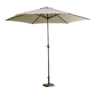 2.7m Large Garden Parasol with Metal Frame (base not included) - Grey £34.99 + Free Click & Collect / £4.95 Delivery @ Robert Dyas