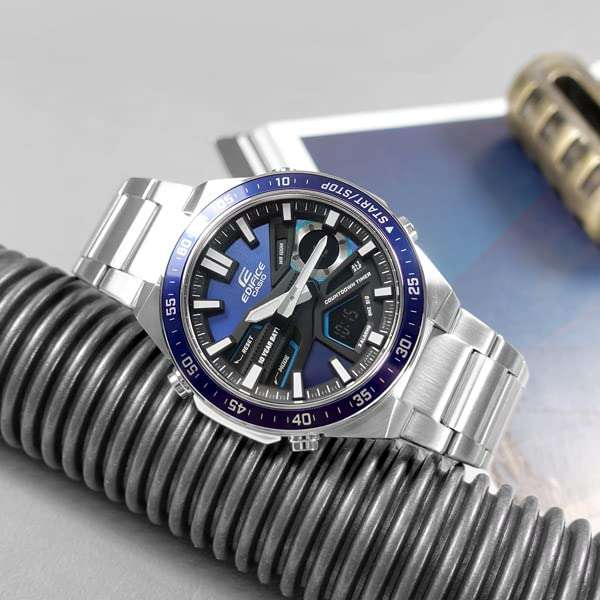 Casio Edifice Men's Analogue-Digital Quartz Watch with Stainless Steel Strap EFV-C110D-2AVEF - £67.95 @ Amazon