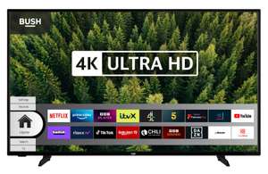Bush 43 Inch Smart 4K UHD HDR LED Freeview TV plus free click and collect