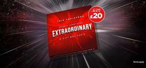 Cineworld Gift Box For 2 (Available online or on location) - 2 adult tickets, 2 regular soft drinks, 1 large popcorn