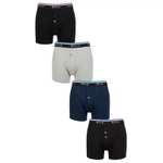 4 Pack - Pringle Mens Classic Button Fly Cotton Boxers (Sizes M-XL) - W/Code