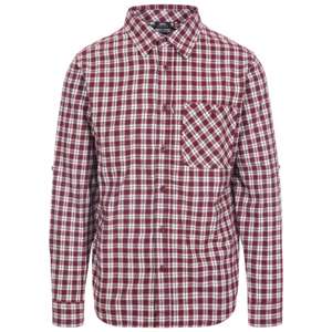Trespass Men's Checked Cotton Shirt Sailfoot Now £10.79 with code + Free Delivery From Trespass
