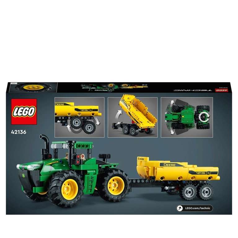 LEGO 42136 Technic John Deere 9620R 4WD Tractor Toy with Trailer - £19.99 (click & collect) @ Smyths