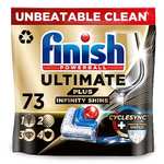 Finish Ultimate Plus Infinity Shine 73 Dishwasher Tablets S&S £11.90/ First order £8.40