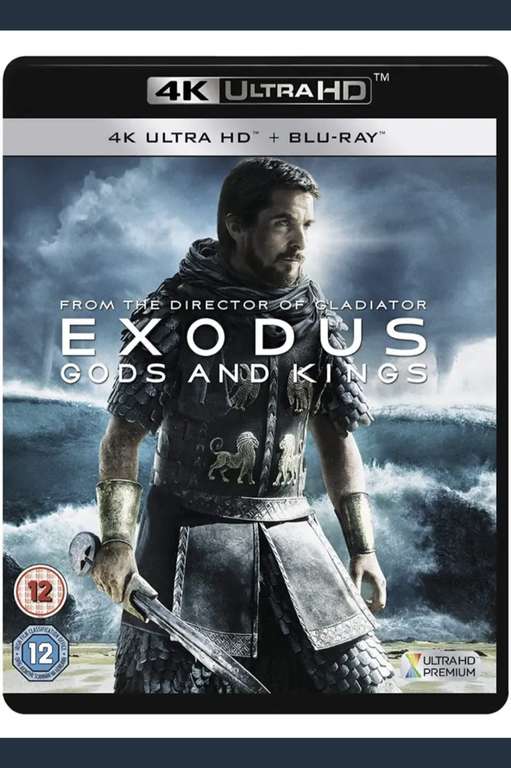 Exodus: Gods And Kings (12) 2014 4K Blu-ray (used) + Free Collection