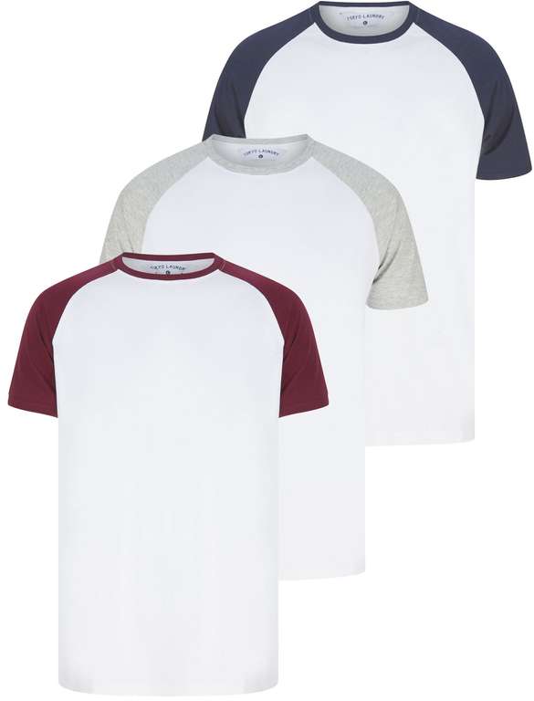 3 Raglan Sleeve Cotton T-Shirts for £11.69 with Code + £2.80 delivery @ Tokyo Laundry