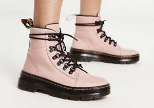 Women’s Dr Martens Combs nylon boots in peach with code