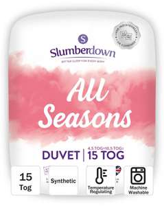 Slumberdown All Seasons Duvet - King - 15 tog £34.99 Inc delivery @ JD Williams