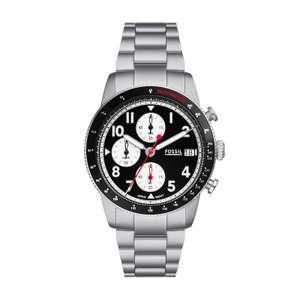 FOSSIL Sport Tourer Watch for Men, Chronograph Movement with Stainless Steel Strap