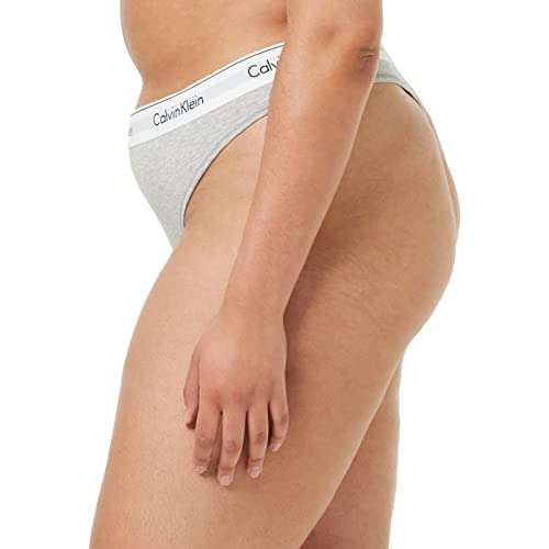 Calvin Klein Underwear Women Thong - Modern Cotton - Grey - Sizes XS / S / M / L £9 @ Amazon