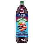 Robinsons Double Concentrate 1.75L (Various Flavours) £2 Clubcard Price @ Tesco