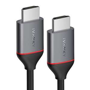4K HDMI 2.0 Cable 1M/3ft, iVANKY High Speed 18Gbps HDMI Cable - £2.99 (With Code) Dispatches from Amazon Sold by NEVE EU