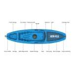 H20-FLO 9ft (266cm) Sit-On 1 Person Kayak with Paddle (Members Only)