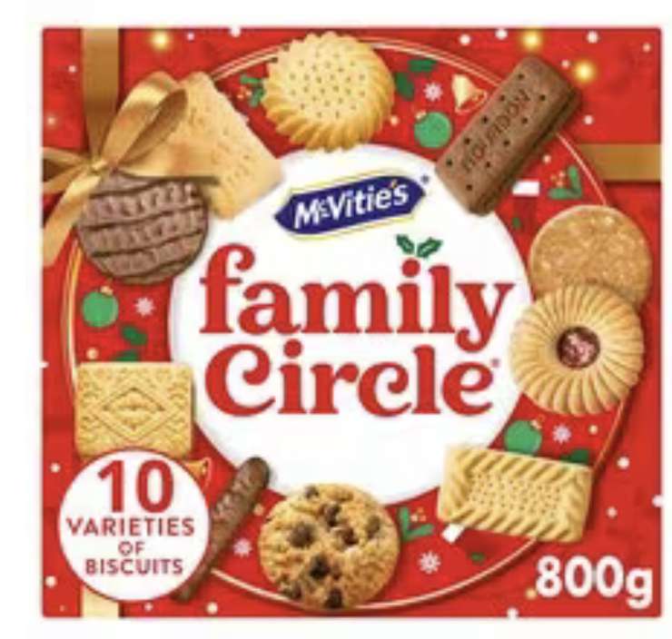 McVities Family Circle Biscuits 800g - Clubcard Price - Instore (Ashford)