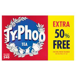 Typhoo 240 teabags - Buy 1 Get 1 Free! 480 for £3.99 Poundstretcher Huddersfield