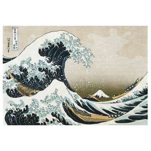 Hokusai's The Great Wave (Black) Framed Print - Free Click & Collect (Limited stores - 8 locations)