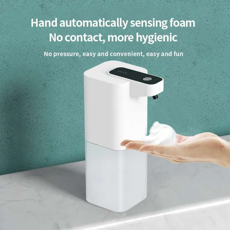 Automatic Inductive Soap Dispenser Foam - Built-in battery/USB charging (£0.99 Welcome Deal for new/returning customers) @ Digitaling Store