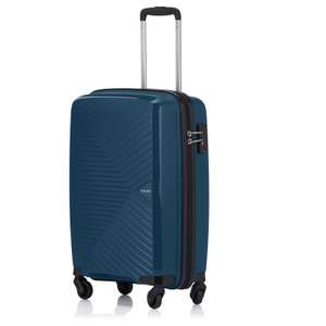 Tripp Chic Navy/Ocean Blue/Hot Pink Cabin Suitcase 55x39x20cm + 2 x Luggage Straps
