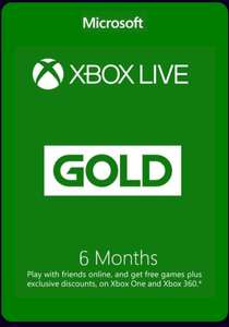 6 Month Xbox Live Gold Membership