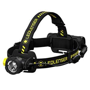 Ledlenser H7R Work - Rechargeable Outdoor LED Head Torch, Super Bright 1000 Lumens Headlamp Rechargeable