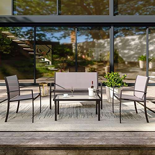 Amazon Outdoor 4 Seater Garden Furniture Set Reduced and Free Delivery - Sold by New-Trend