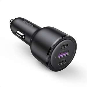 Ugreen car charger 2x USB Type C / 1x USB 69W 5A Power Delivery Quick Charge - Black - £19.99 Delivered With Code @ MyMemory