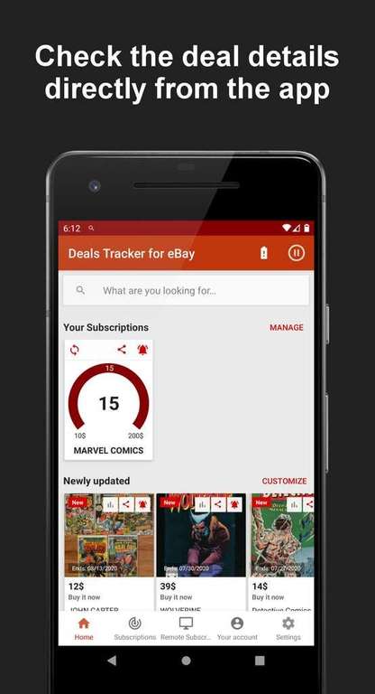 Deals Tracker for eBay PRO - FREE @ Google Play