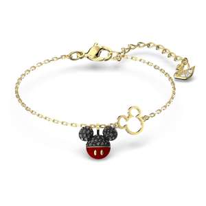 Mickey bracelet Black, Gold-tone plated £45 delivered @ Swarovski