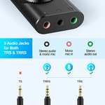 TECKNET USB Sound Card, USB to 3.5mm Headphone Audio Interface £6.99 Dispatches from Amazon Sold by TECKNET