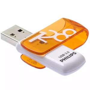 Philips 128GB Vivid USB 3.0 Flash Drive 100MB/s - Orange £9.95 @ MyMemory
