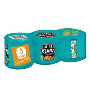 3 triple packs of Heinz Beans (200g) for £3 at Home Bargains Christchurch, Dorset