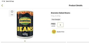 410g tin of Branston Beans - Free Sample via app (Selected accounts)