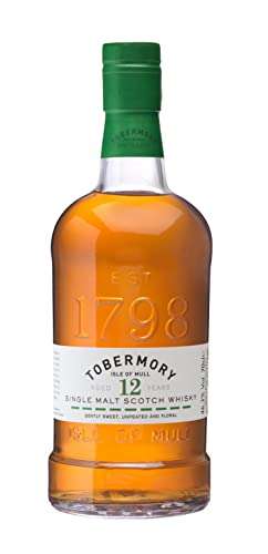 Tobermory 12 Year Old Single Malt Scotch Whisky, 70cl - £36.95 / £33.26 subscribe and save at Amazon
