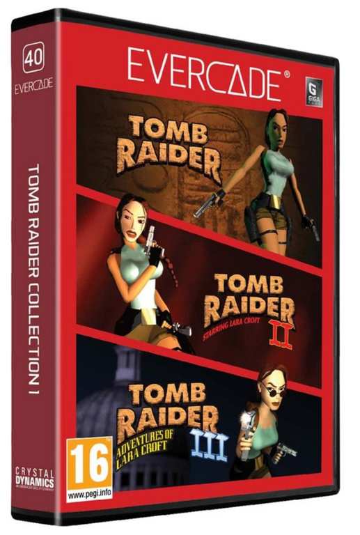Evercade Tomb Raider Collection Retro Console Software