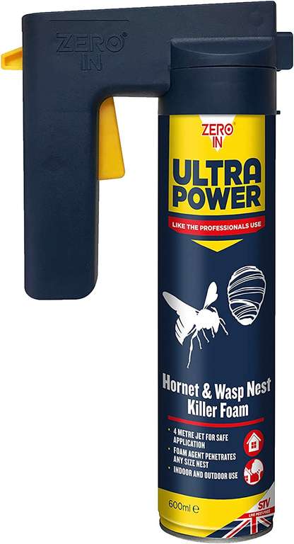 Zero In ZER556 600 ml Ultra Power Wasp Nest Killer Foam Jet £8.55 (Prime Members) @ Amazon
