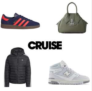 Up to 70% Off Cruise Designer Outlet + Extra 10% off with code (includes Adidas, Nike, Barbour, New Balance, Moncler, Vivienne Westwood)