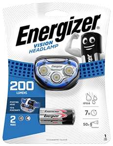 Energizer Vision 200 Lumens LED Headlamp with Batteries £3.80 @ Amazon