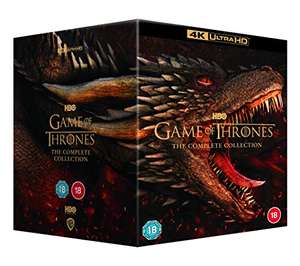 Game Of Thrones: Seasons 1-8 4K Ultra HD [2019] [Region Free] [Blu-ray] for £118.99 by using code @ Zavvi
