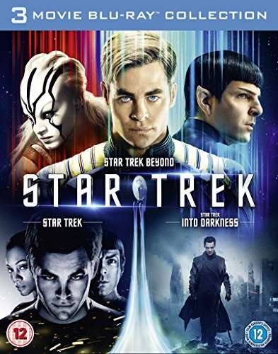 Star Trek, Star Trek Into Darkness & Star Trek Beyond [Blu-ray] [2016] [Region Free] - £12.75 @ Amazon