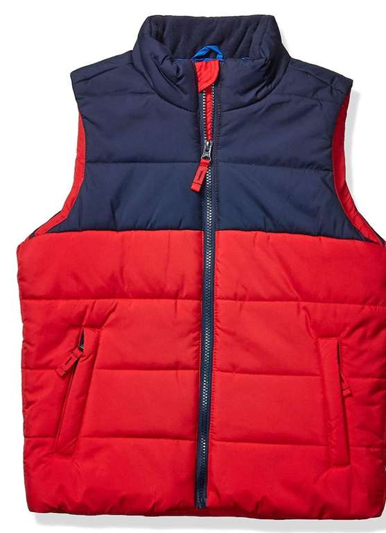 Amazon Essentials Boys and Toddlers' Heavyweight Puffer Gilet age 3 black £4.67 / Red & navy £4.99 at Amazon