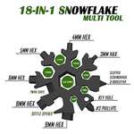 Bsafe, 18 in 1 Snowflake Multi Tool - £1.74 @ Amazon