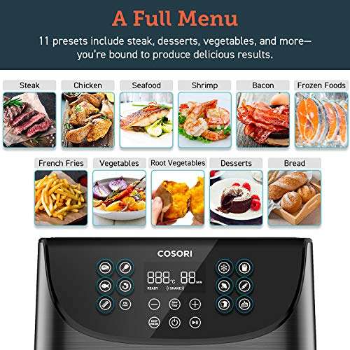 COSORI Air Fryer Oven with Rapid Air Circulation, 3.5L, 1500W, Black, Used Acceptable - £35.76 (Discount at Checkout) @ Amazon Warehouse