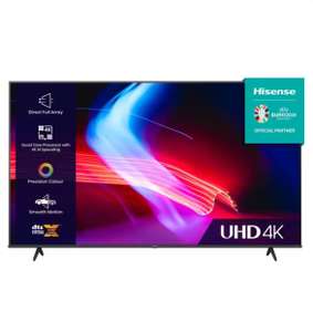 Hisense 65A6KTUK 65" Smart 4K Ultra HD HDR LED TV with Amazon Alexa. Free C&C