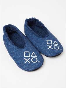 Men’s Blue PlayStation Logo Print Slipper Socks now £3 + Free click and collect at George (Asda)