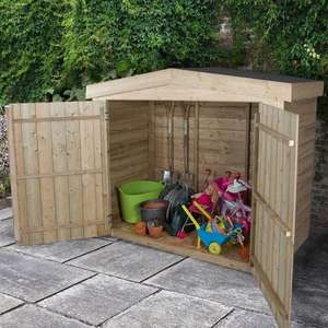 Large Double Door Apex Wooden Garden Storage £269.99 Delivered @ B&M
