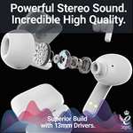 MAJORITY Tru 1 Bluetooth 5.3 Earbuds, IPX7 Waterproof, Quick Charge, Touch Control, 30 Hour Playtime Earpods, Sold By IZilla / FBA