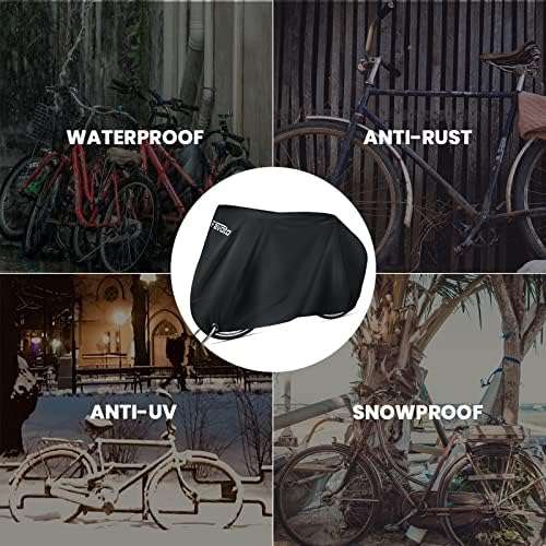 Favoto Bike Cover for 2 Bikes Waterproof 210T Bicycle Cover - W/Voucher